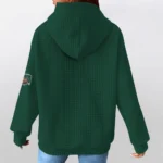 ohio-bobcats-3d-waffle-quarter-no-zip-hoodie-custom-claw-design-green-latest-model.webp