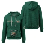 ohio-bobcats-3d-waffle-quarter-no-zip-hoodie-custom-claw-design-green-latest-model.webp