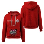 ohio-state-buckeyes-3d-waffle-quarter-no-zip-hoodie-personalized-claw-design-scarlet-latest-model.webp