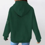 oregon-ducks-3d-waffle-quarter-no-zip-hoodie-personalized-claw-design-green-latest-model.webp