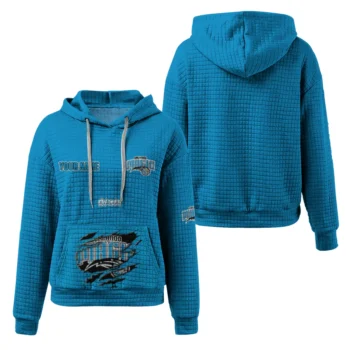 Personalized Orlando Magic 3D Waffle Hoodie - Claw Design Blue