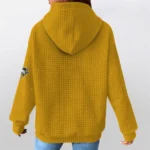 pittsburgh-penguins-3d-waffle-quarter-no-zip-hoodie-personalized-claw-design-yellow-latest-model.webp