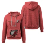 portland-trail-blazers-3d-waffle-quarter-no-zip-hoodie-personalized-claw-design-red-latest-model.webp