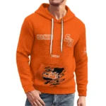 sam-houston-bearkats-3d-waffle-quarter-no-zip-hoodie-personalized-claw-design-orange-latest-model.webp