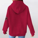 toronto-raptors-3d-waffle-quarter-no-zip-hoodie-customized-claw-design-red-latest-model.webp