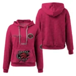 toronto-raptors-3d-waffle-quarter-no-zip-hoodie-customized-claw-design-red-latest-model.webp