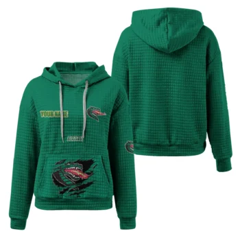 Custom UAB Blazers 3D Waffle Hoodie - Claw Design Green