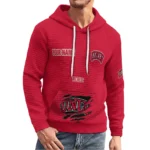 unlv-rebels-3d-waffle-quarter-no-zip-hoodie-custom-claw-design-red-latest-model.webp