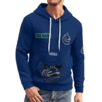 vancouver-canucks-3d-waffle-quarter-no-zip-hoodie-personalized-claw-design-blue-latest-model.webp