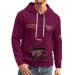 virginia-tech-hokies-3d-waffle-quarter-no-zip-hoodie-personalized-claw-design-maroon-latest-model.webp
