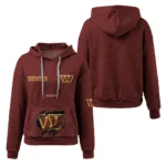 washington-commanders-3d-waffle-quarter-no-zip-hoodie-custom-claw-design-burgundy-latest-model.webp