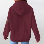 west-ham-united-3d-waffle-quarter-no-zip-hoodie-personalized-claw-design-claret-latest-model.webp
