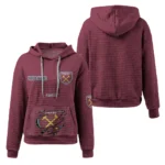 west-ham-united-3d-waffle-quarter-no-zip-hoodie-personalized-claw-design-claret-latest-model.webp