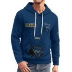 west-virginia-mountaineers-3d-waffle-quarter-no-zip-hoodie-personalized-claw-design-blue-latest-model.webp