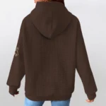 wyoming-cowboys-3d-waffle-quarter-no-zip-hoodie-personalized-claw-design-brown-latest-model.webp