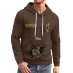 wyoming-cowboys-3d-waffle-quarter-no-zip-hoodie-personalized-claw-design-brown-latest-model.webp